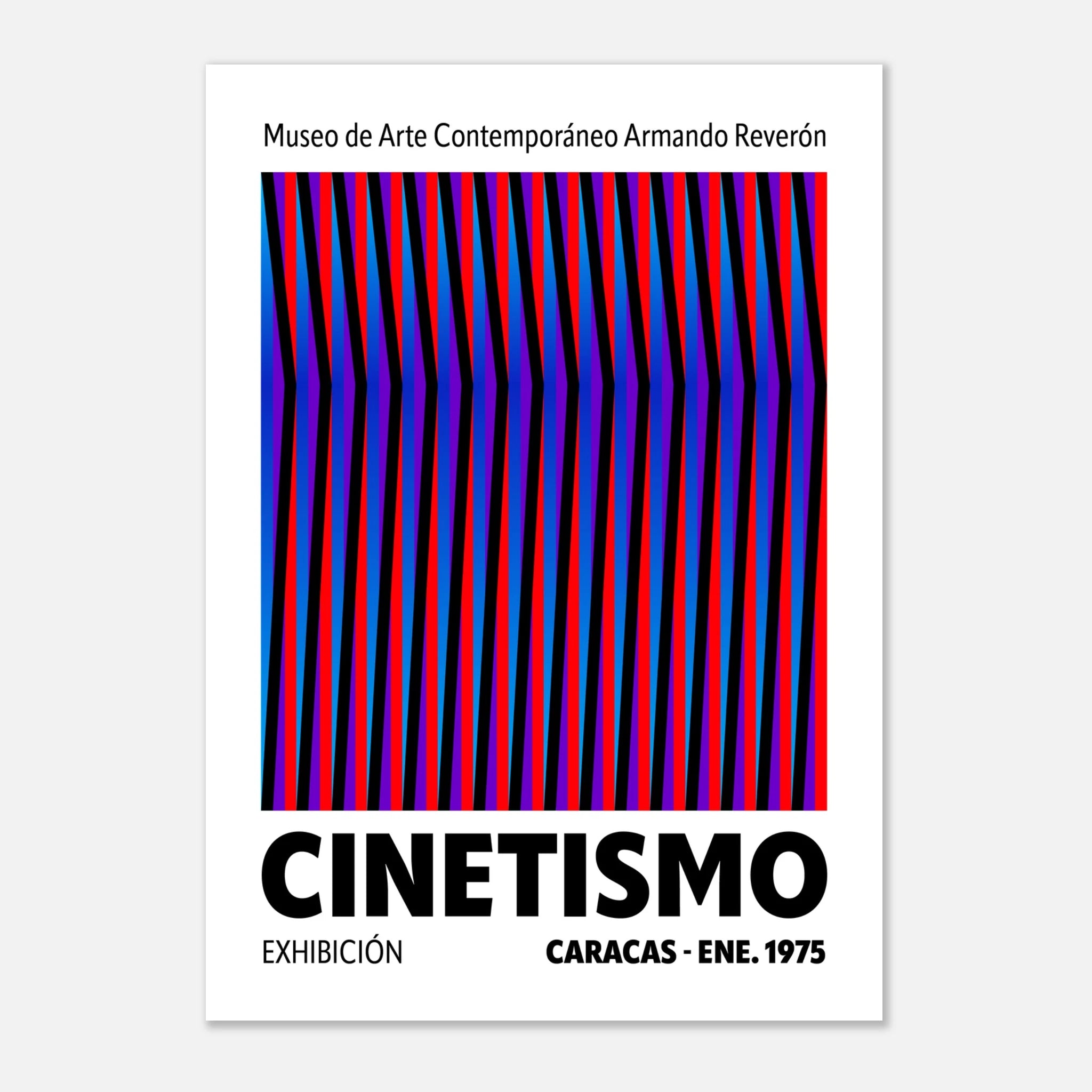 Cinetismo 01 Art Poster featuring vibrant optical illusions and movement, designed by Christopher Haus.
