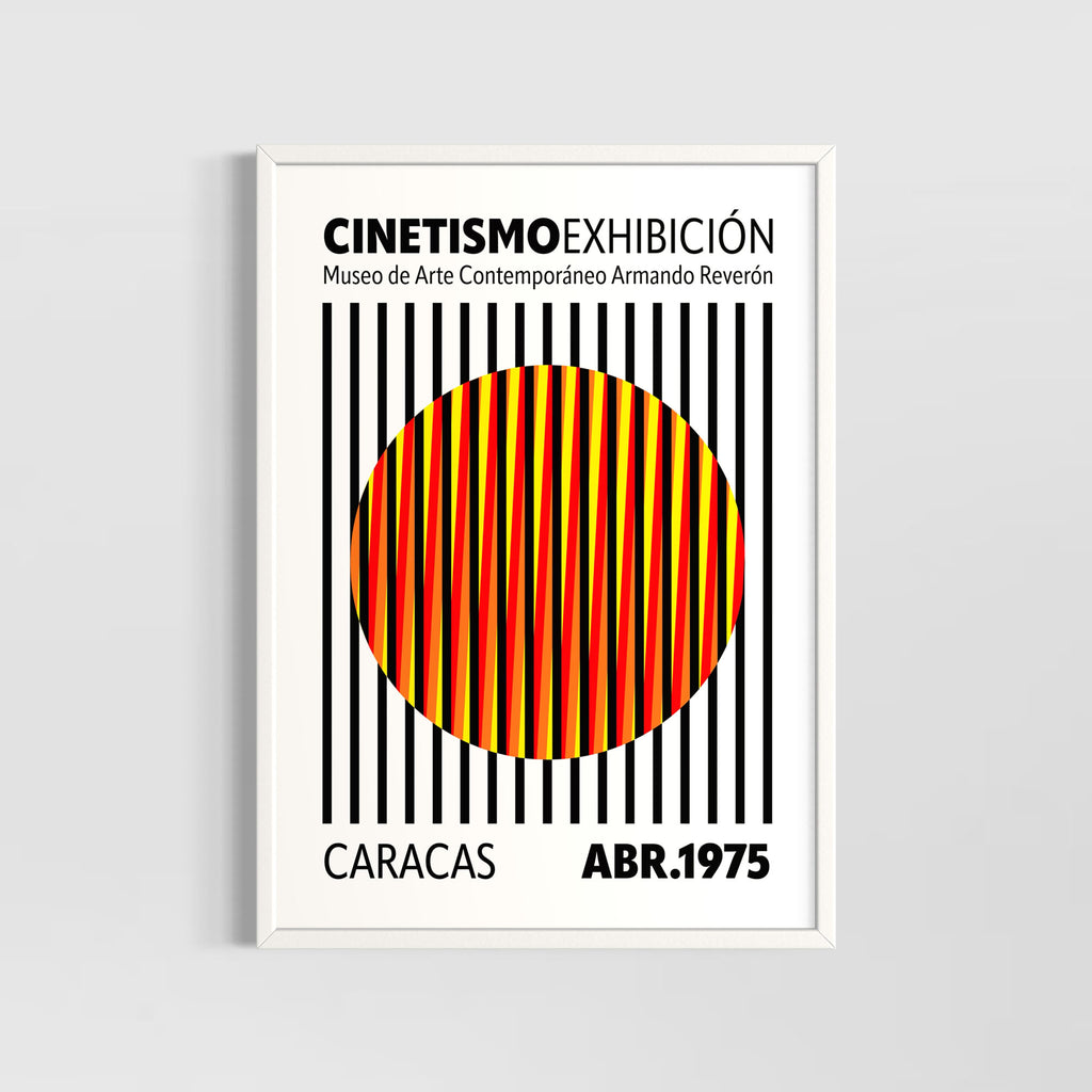 Cinetismo 04 Art Poster featuring vibrant colors and bold design elements from the Cinetismo Exhibition.